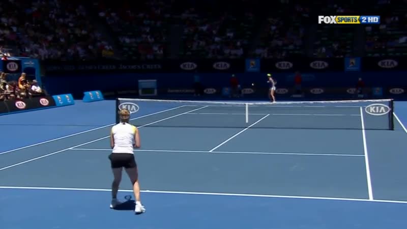 2012.01.26 WTA 호주오픈 4강 클리스터스 vs 아자렌카 (고화질) (테니스)